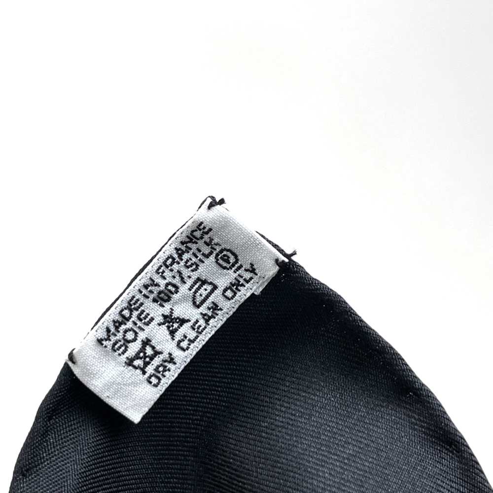 HERMES Black Silk Scarf - Picture 3 of 6